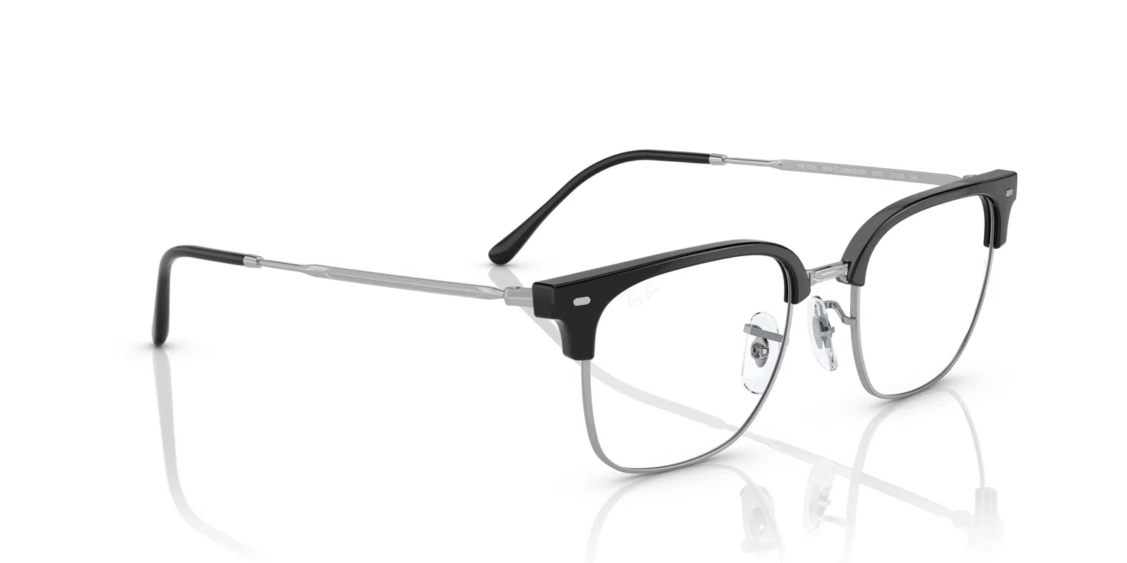 Ray-Ban New Clubmaster 7216 Eyeglasses - Blue On Gunmetal - view 73